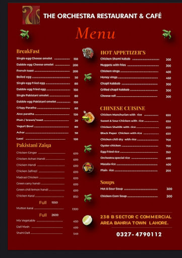 The orchestra restaurant & cafe Bahria Town Lahore