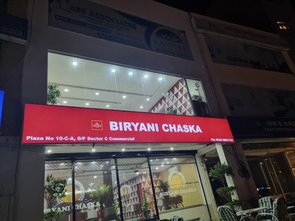 Biryani Chaska, Sector "C", Bahria Town, Lahore