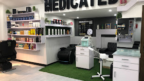 Medicated hair salon